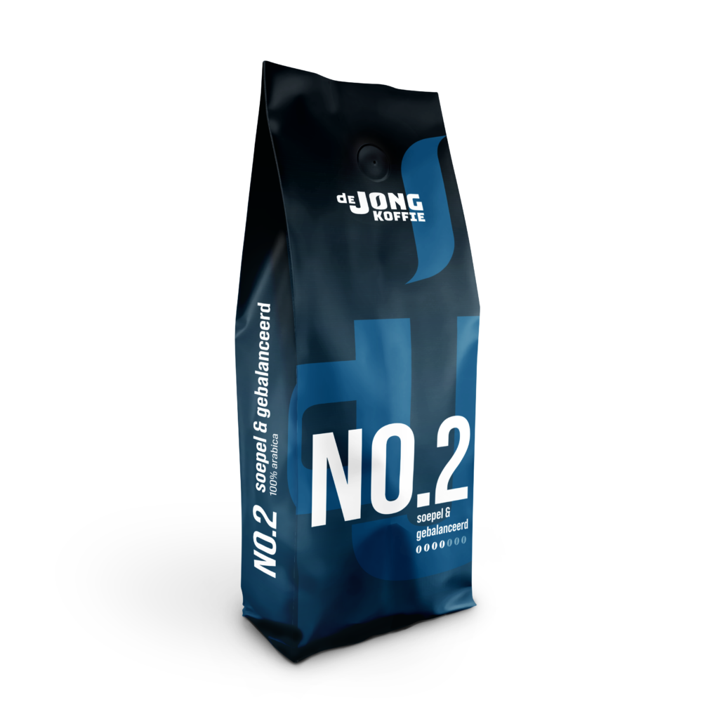 No.2 Soepel & Gebalanceerd koffiebonen van De Jong Koffie