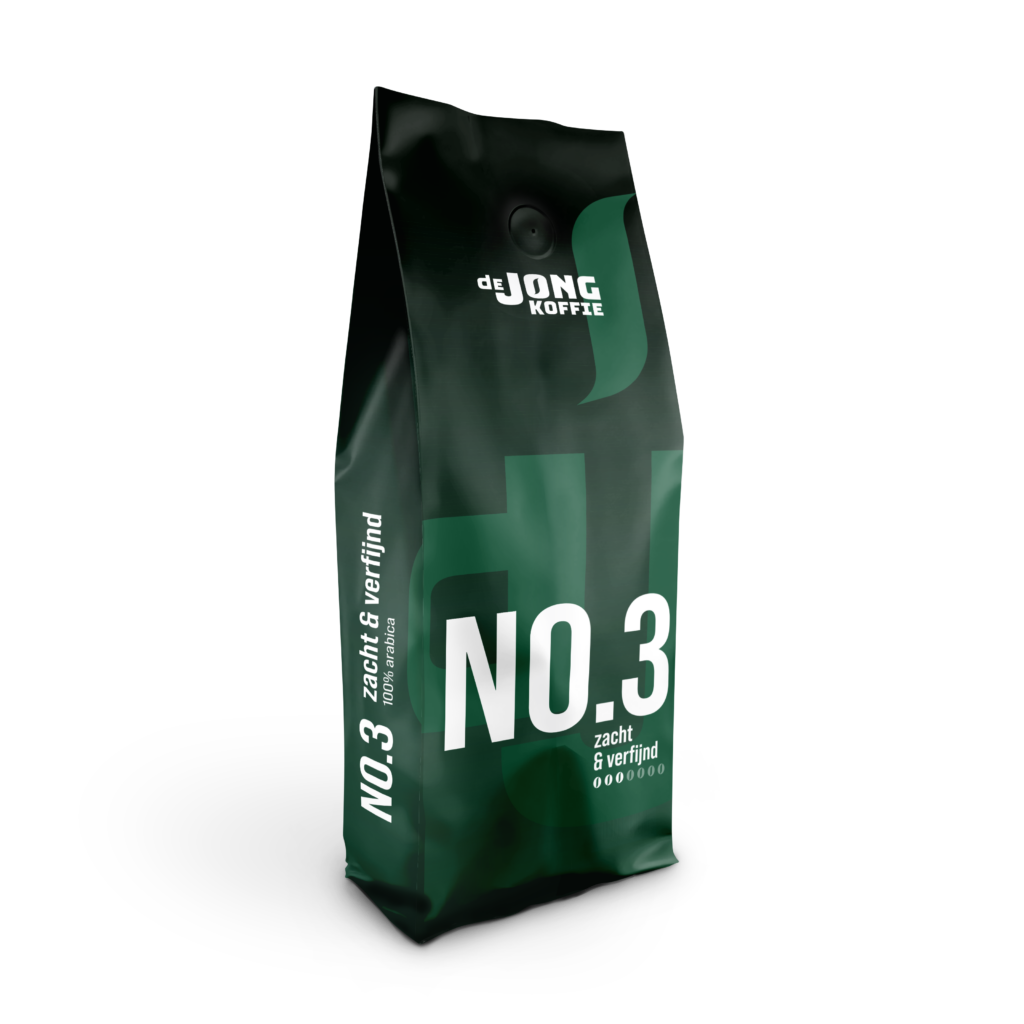 No.3 Zacht & Verfijnd koffiebonen van De Jong Koffie