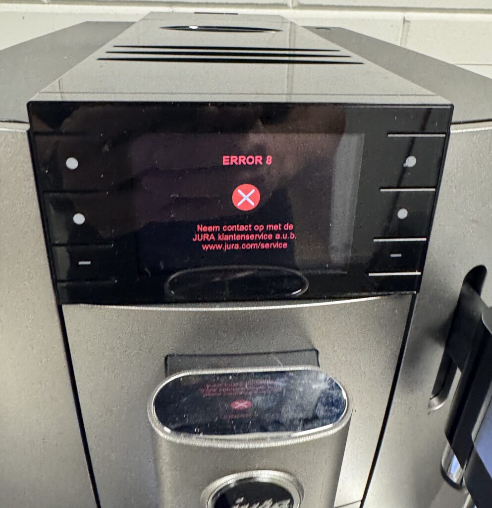 Jura error 8