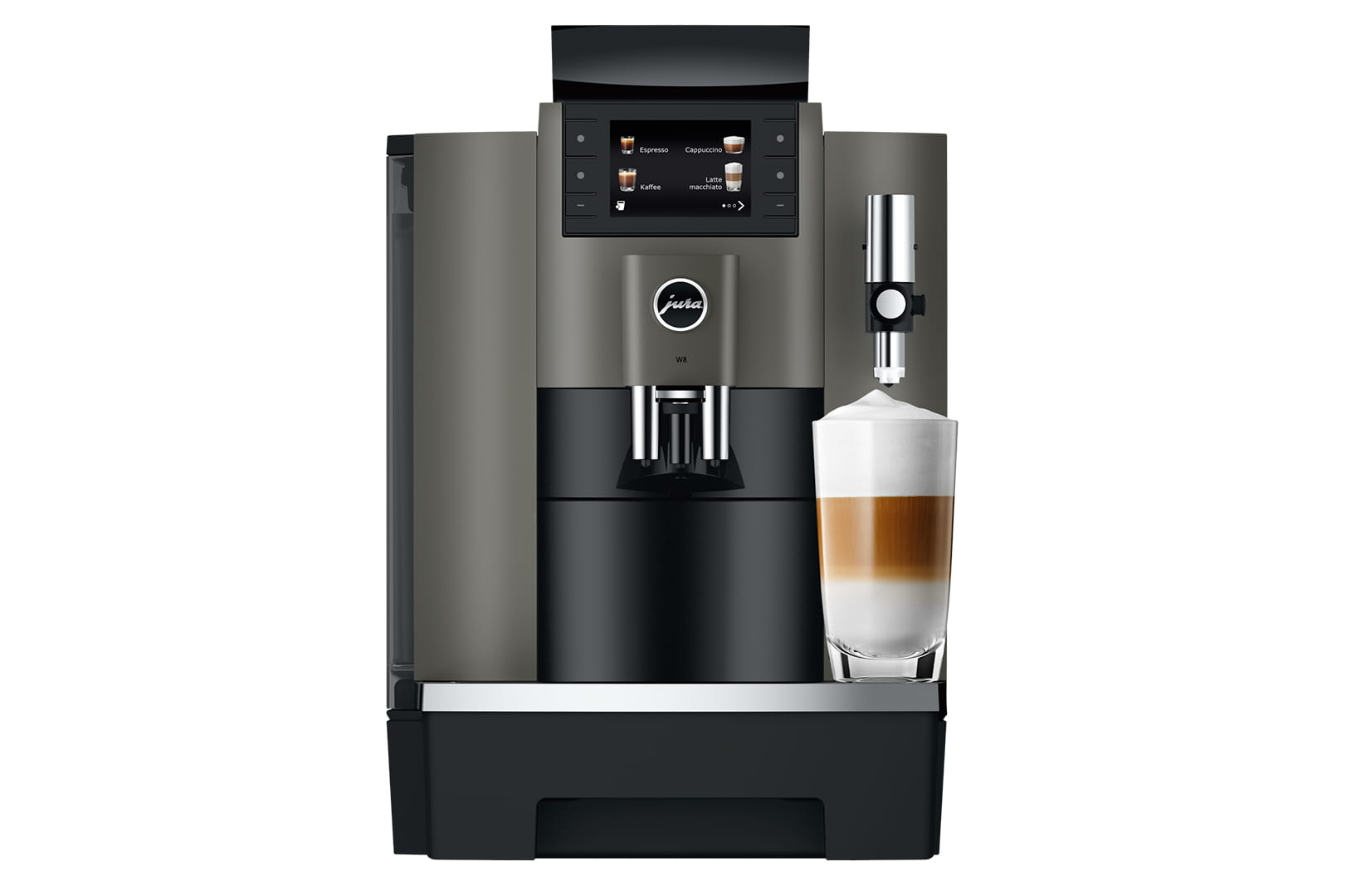 JURA W8 Dark Inox zakelijke koffiemachine